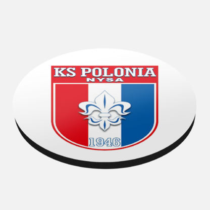 Podkładka pod kubek korek okrągła KS Polonia Nysa Herb Klubu - KS Polonia Nysa