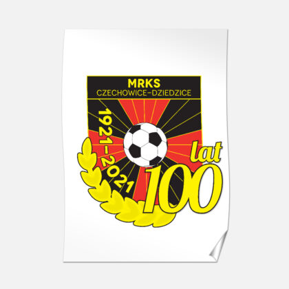 Plakat B2 50x70cm Logo 100 lat - MRKS Czechowice-Dziedzice