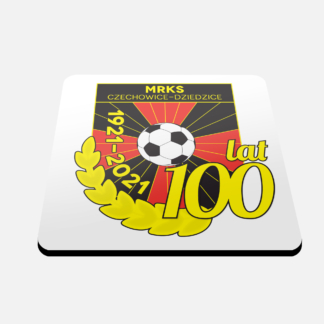 Podkładka pod kubek korek kwadratowa Logo 100 lat - MRKS Czechowice-Dziedzice