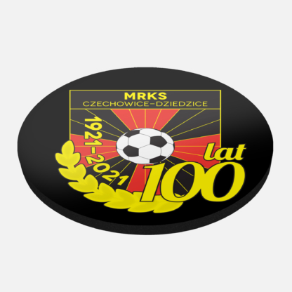 Podkładka pod kubek korek okrągła Logo 100 lat - MRKS Czechowice-Dziedzice