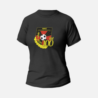 Koszulka T-shirt czarna damska Logo 100 lat - MRKS Czechowice-Dziedzice