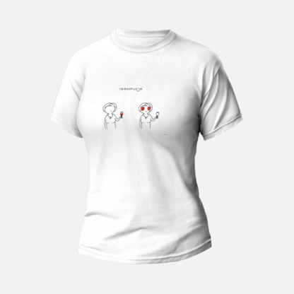 Koszulka T-shirt biała damska Transfuzja - Kura