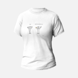 Koszulka T-shirt biała damska Plan vol.1 - Kura