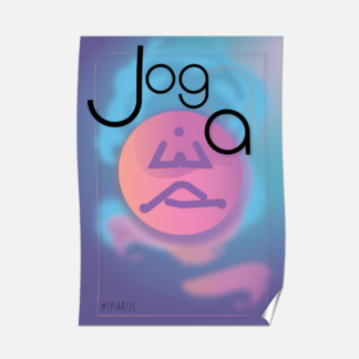 Plakat B2 50x70cm Linia Moon Linia Moon_Joga - IUS Artis