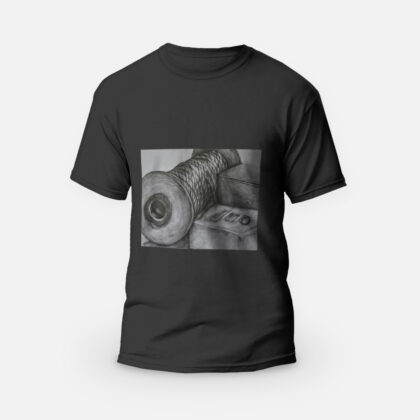 Koszulka T-shirt czarna męska catch time - Justi Create