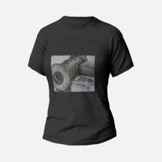 Koszulka T-shirt czarna damska catch time - Justi Create