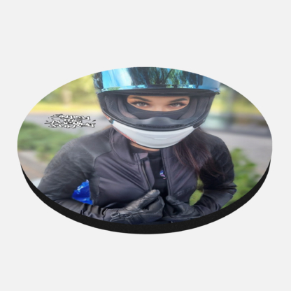 Podkładka pod kubek korek okrągła ZDJĘCIE - Drakulowe Motolove