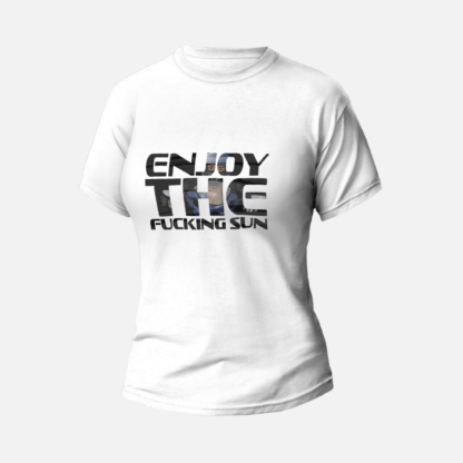 Koszulka T-shirt biała damska #ETFS TŁO - Drakulowe Motolove