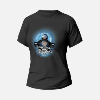 Koszulka T-shirt czarna damska #ETFS TŁO LOGO - Drakulowe Motolove