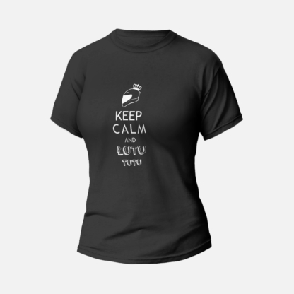 Koszulka T-shirt czarna damska TROCHĘ HUMORU KEEP CALM - Drakulove