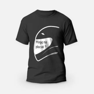 Koszulka T-shirt czarna męska TROCHĘ HUMORU Mogę na plecak? - Drakulove