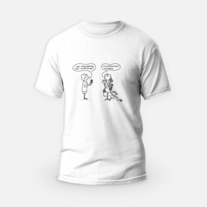 Koszulka T-shirt biała męska Odpoczynek - Kura