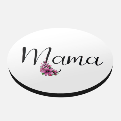 Podkładka pod kubek korek okrągła Mama kwiaty - Love Domowe