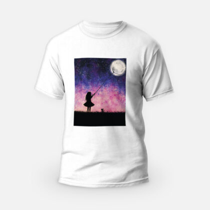 Koszulka T-shirt biała męska Nocą malowane Dreamer - Love Domowe