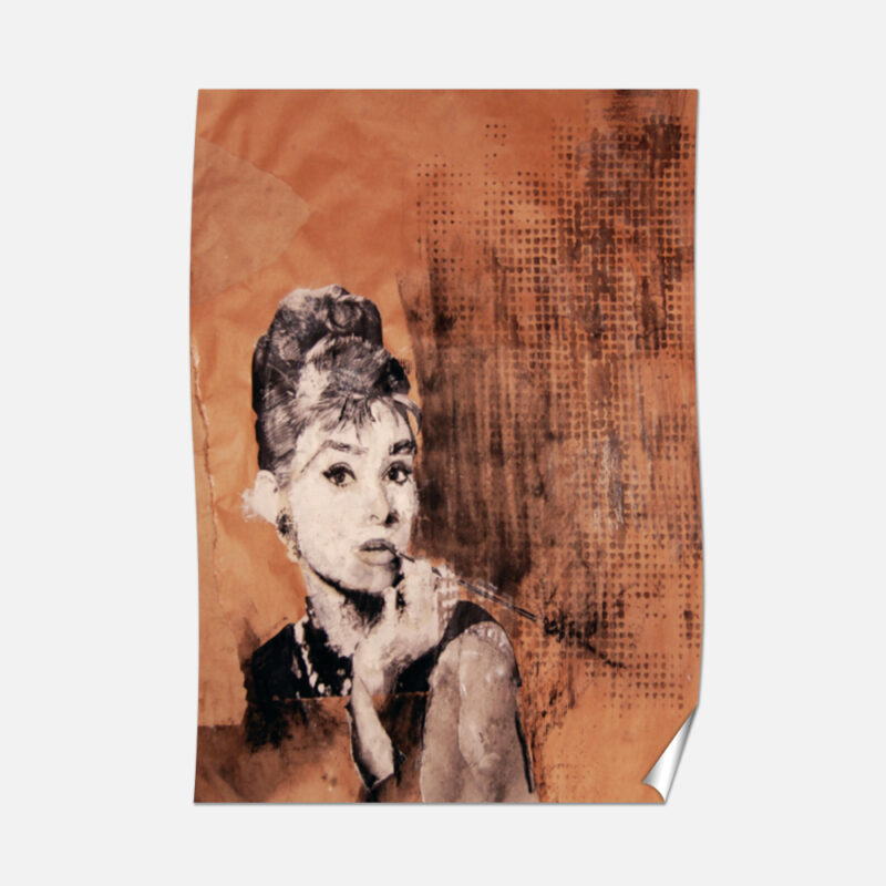 Plakat B2 50x70cm Seria plakatów filmowych Audrey Hepburn - IUS Artis