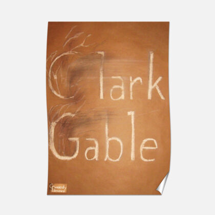 Plakat B2 50x70cm Seria plakatów filmowych Clark Gable - IUS Artis